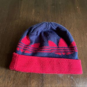 Adidas Blue & Red Beanie Hat